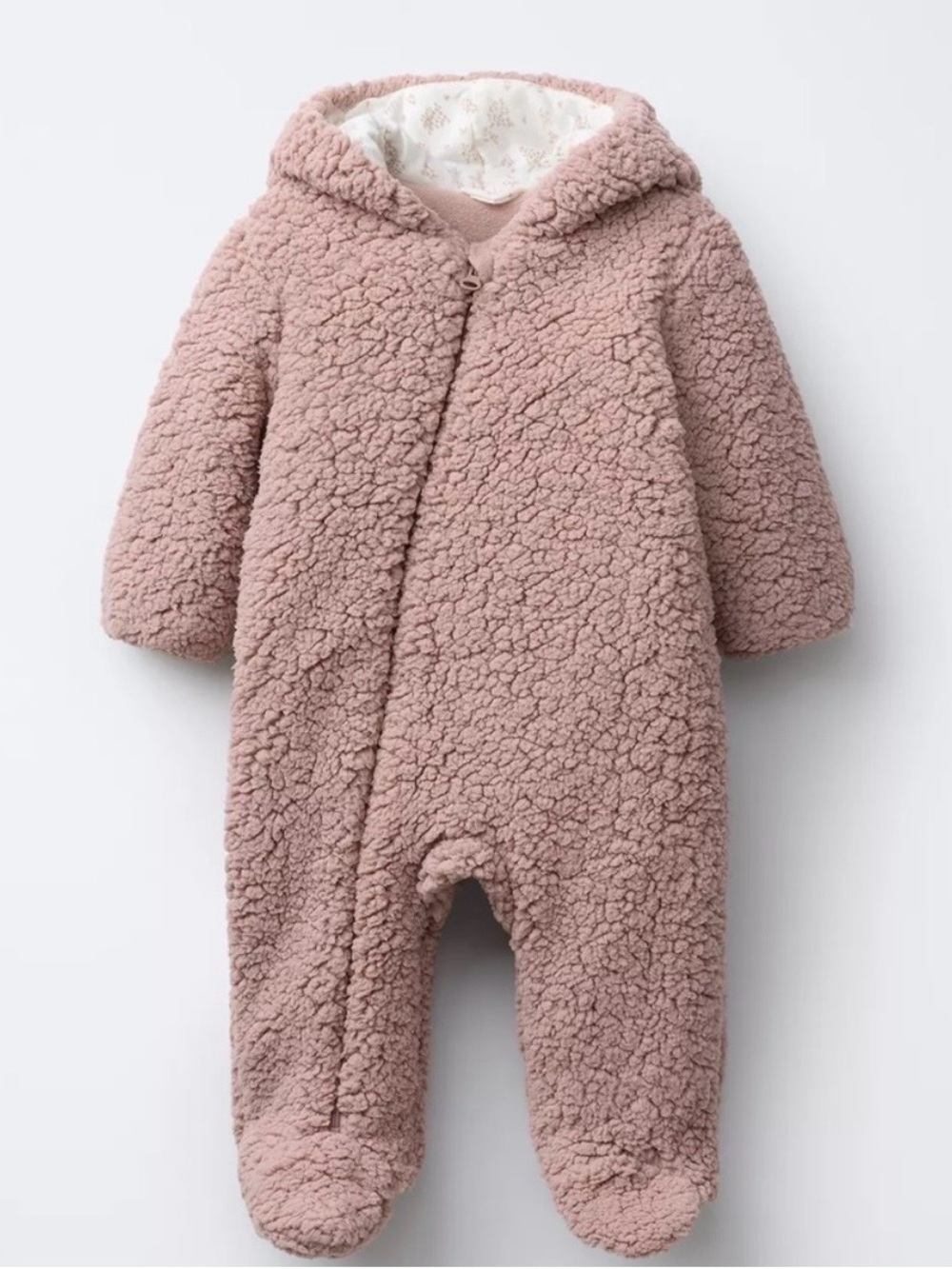 Zara fleece bunting outfit - size 1-3 months